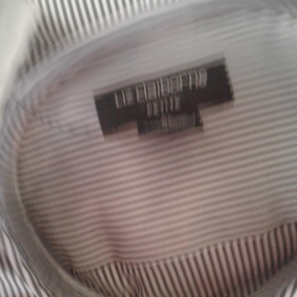 NWT Liz Claiborne blue and white long sleeve top - Picture 2 of 8